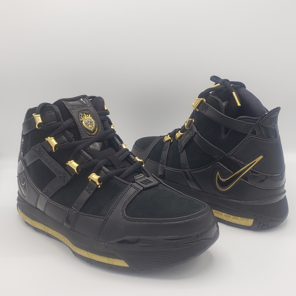 lebron 3 retro black gold